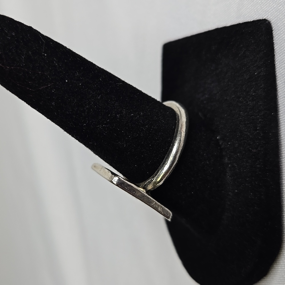Mushroom Silver Tone Ring, Size 6.5 - Picture 3 of 7